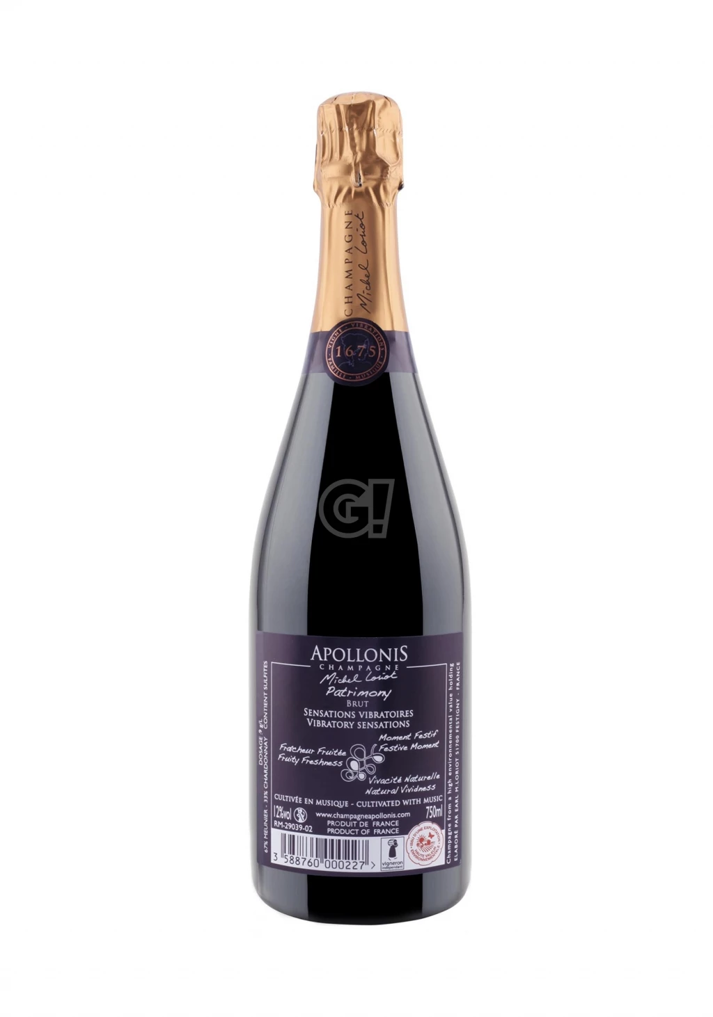 Apollonis-MichelLoriot ChampagneBrut Patrimony 2 Apollonis-MichelLoriot ChampagneBrut Patrimony - immagine 2