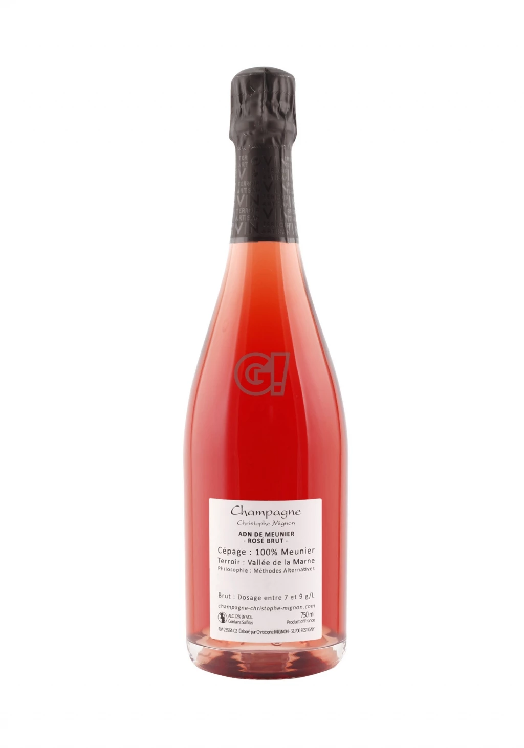 ChristopheMignon ChampagneRoséBrut RoséADNdeMeunier 2 ChristopheMignon ChampagneRoséBrut RoséADNdeMeunier - immagine 2