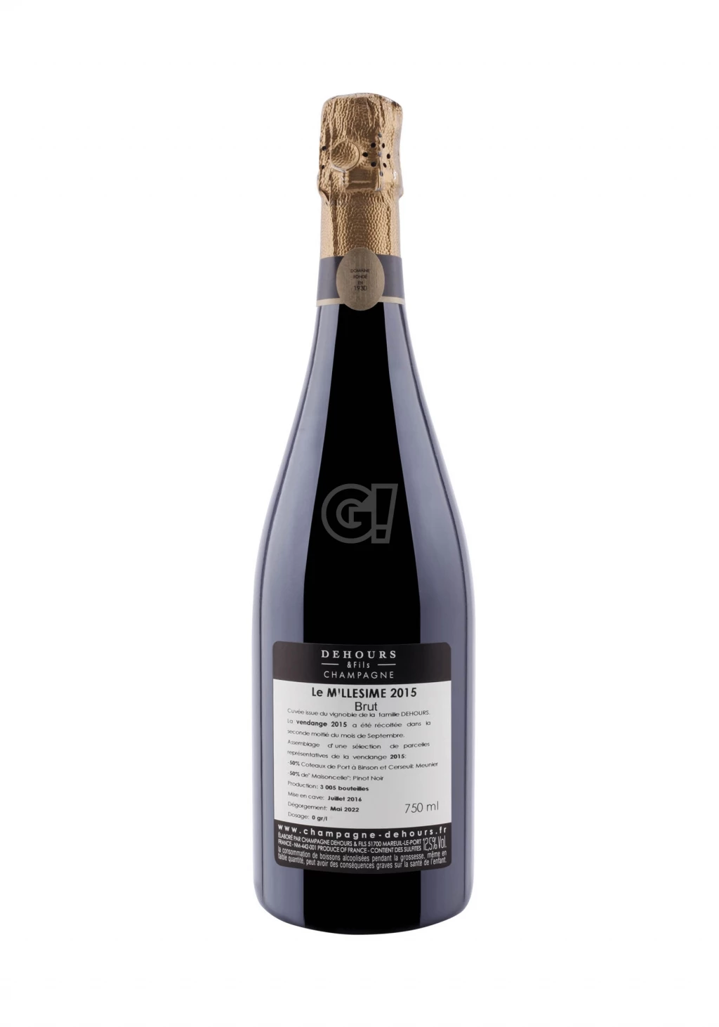Dehours&Fils ChampagneBrut LeMillésime2015 2 Dehours&Fils ChampagneBrut LeMillésime2015 - immagine 2