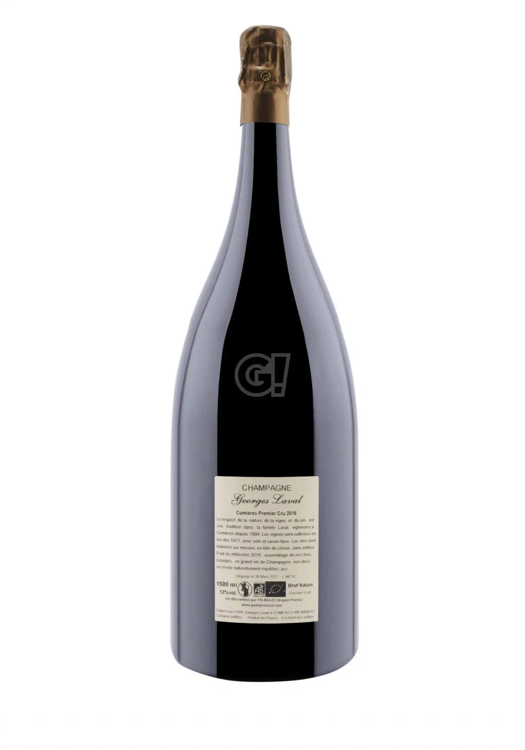 GeorgesLaval ChampagneBrutNature CumièresMagnum2016 2 GeorgesLaval ChampagneBrutNature CumièresMagnum2016 - immagine 2