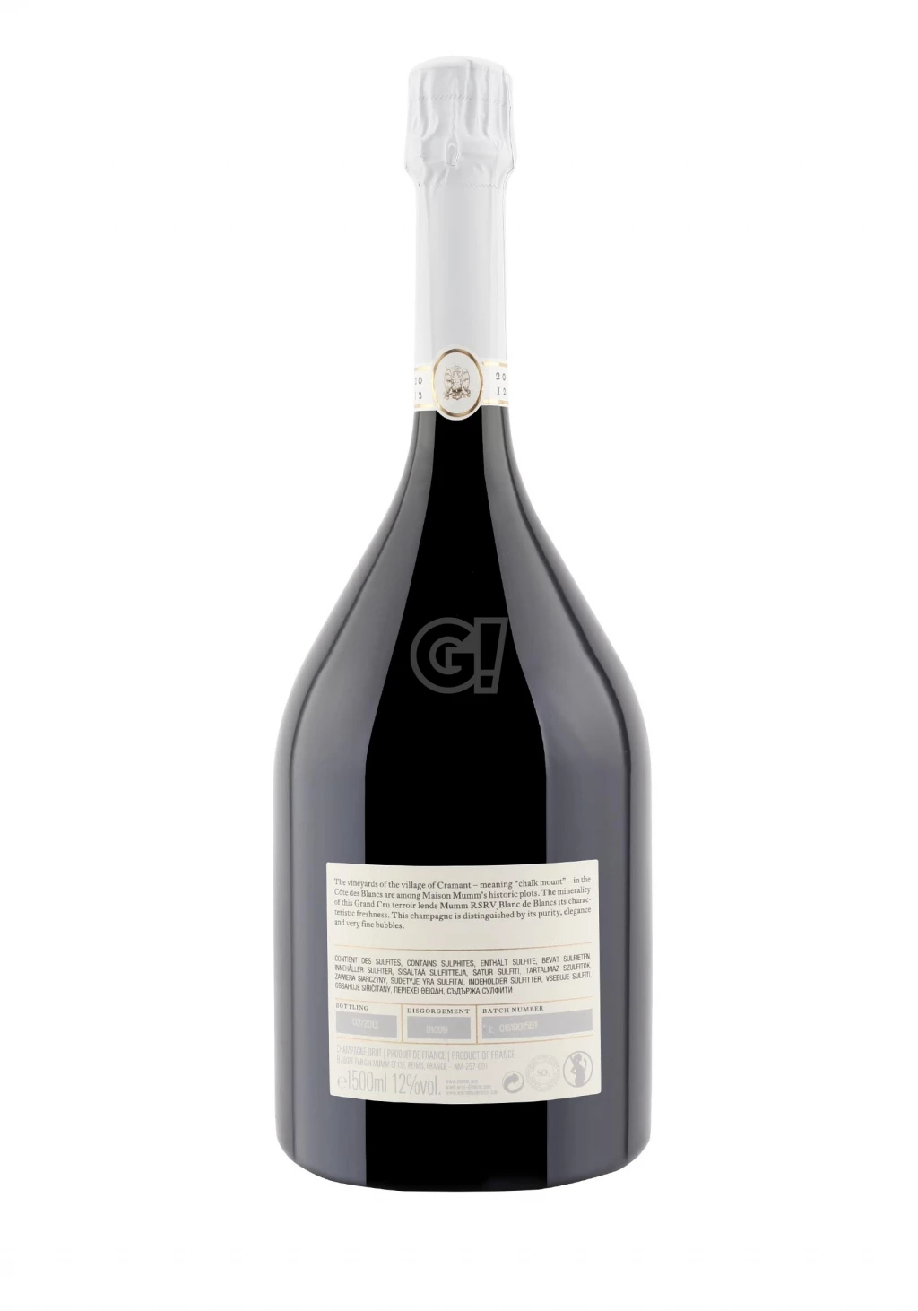 G.H.Mumm ChampagneBrut RSRVBlancdeBlancsMagnum2012 2 G.H.Mumm ChampagneBrut RSRVBlancdeBlancsMagnum2012 - immagine 2