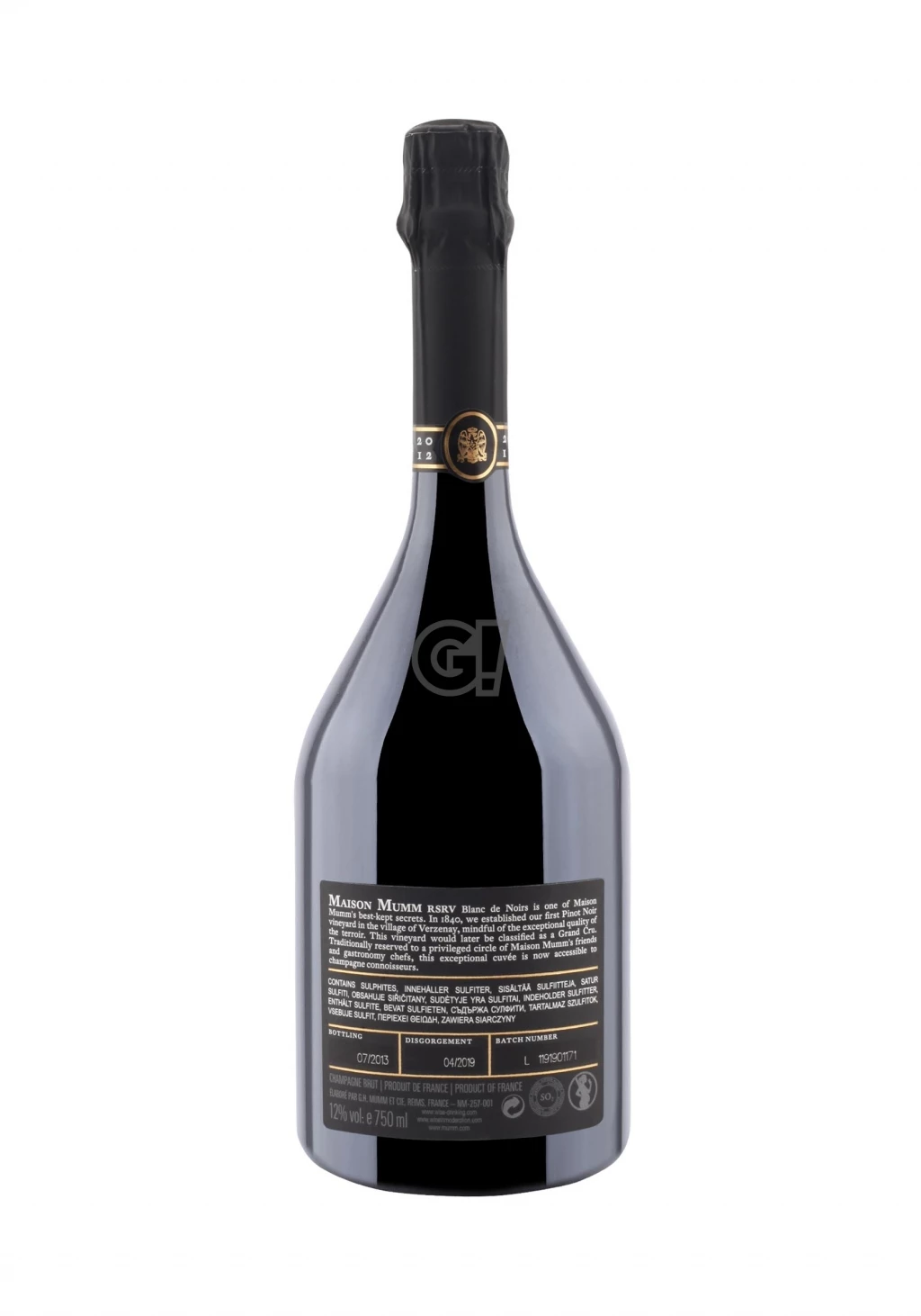 G.H.Mumm ChampagneBrut RSRVBlancdeNoirs2012 2 G.H.Mumm ChampagneBrut RSRVBlancdeNoirs2012 - immagine 2