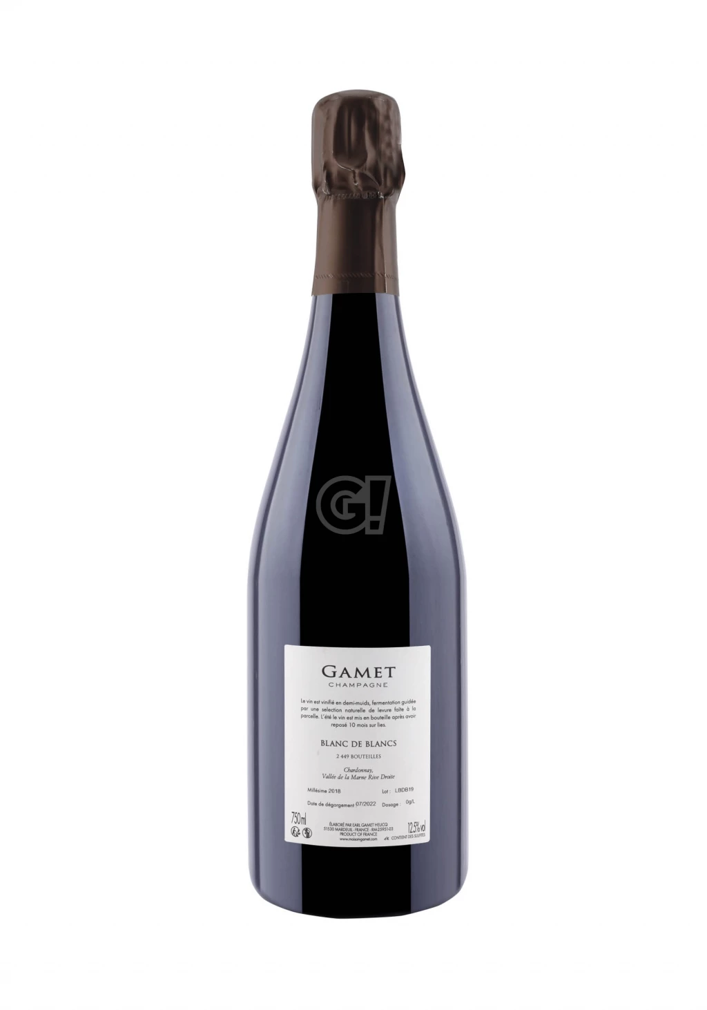 Gamet ChampagneBrutNature BlancdeBlancs2018 2 Gamet ChampagneBrutNature BlancdeBlancs2018 - immagine 2