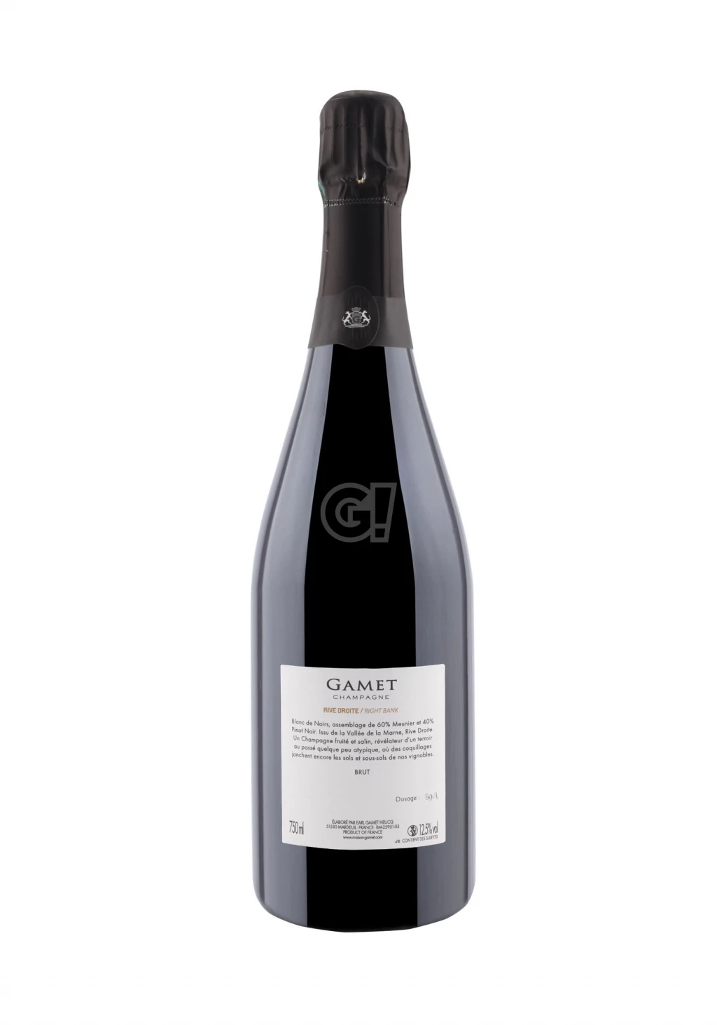 Gamet ChampagneBrut RiveDroite 2 Gamet ChampagneBrut RiveDroite - immagine 2