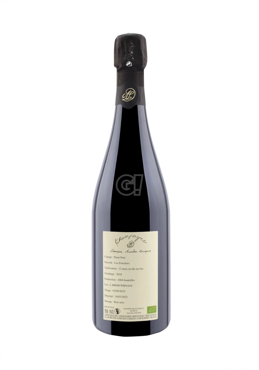 AurélienLurquin ChampagneBrutNature PinotNoir"LesForcières"2018 2 AurélienLurquin ChampagneBrutNature PinotNoir"LesForcières"2018 - immagine 2
