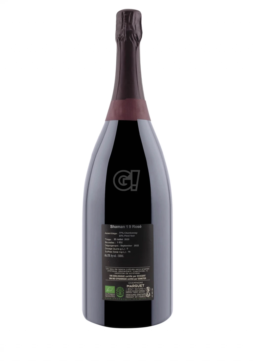 Marguet ChampagneRoséBrutNature RoséShaman19Magnum 2 Marguet ChampagneRoséBrutNature RoséShaman19Magnum - immagine 2