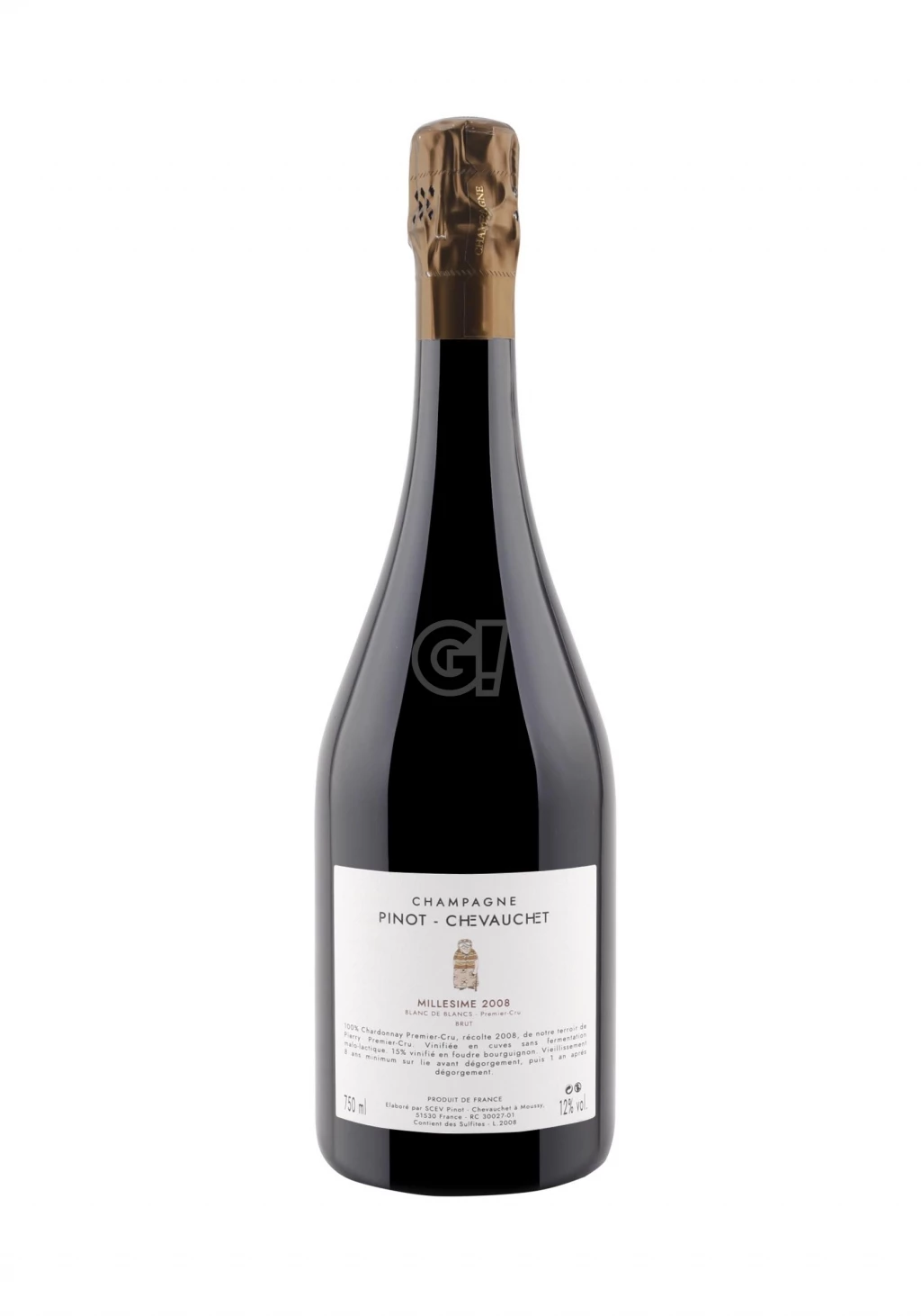 Pinot-Chevauchet ChampagneBrut BlancdeBlancsMillésime2008 2 Pinot-Chevauchet ChampagneBrut BlancdeBlancsMillésime2008 - immagine 2