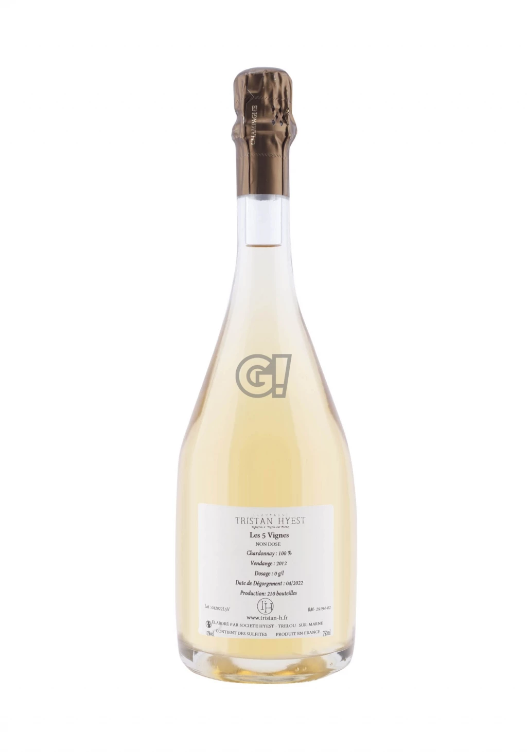 TristanHyest ChampagneBrutNature Les5Vignes2012 2 TristanHyest ChampagneBrutNature Les5Vignes2012 - immagine 2